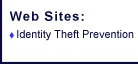 Web Sites: Identity Theft Prevention
